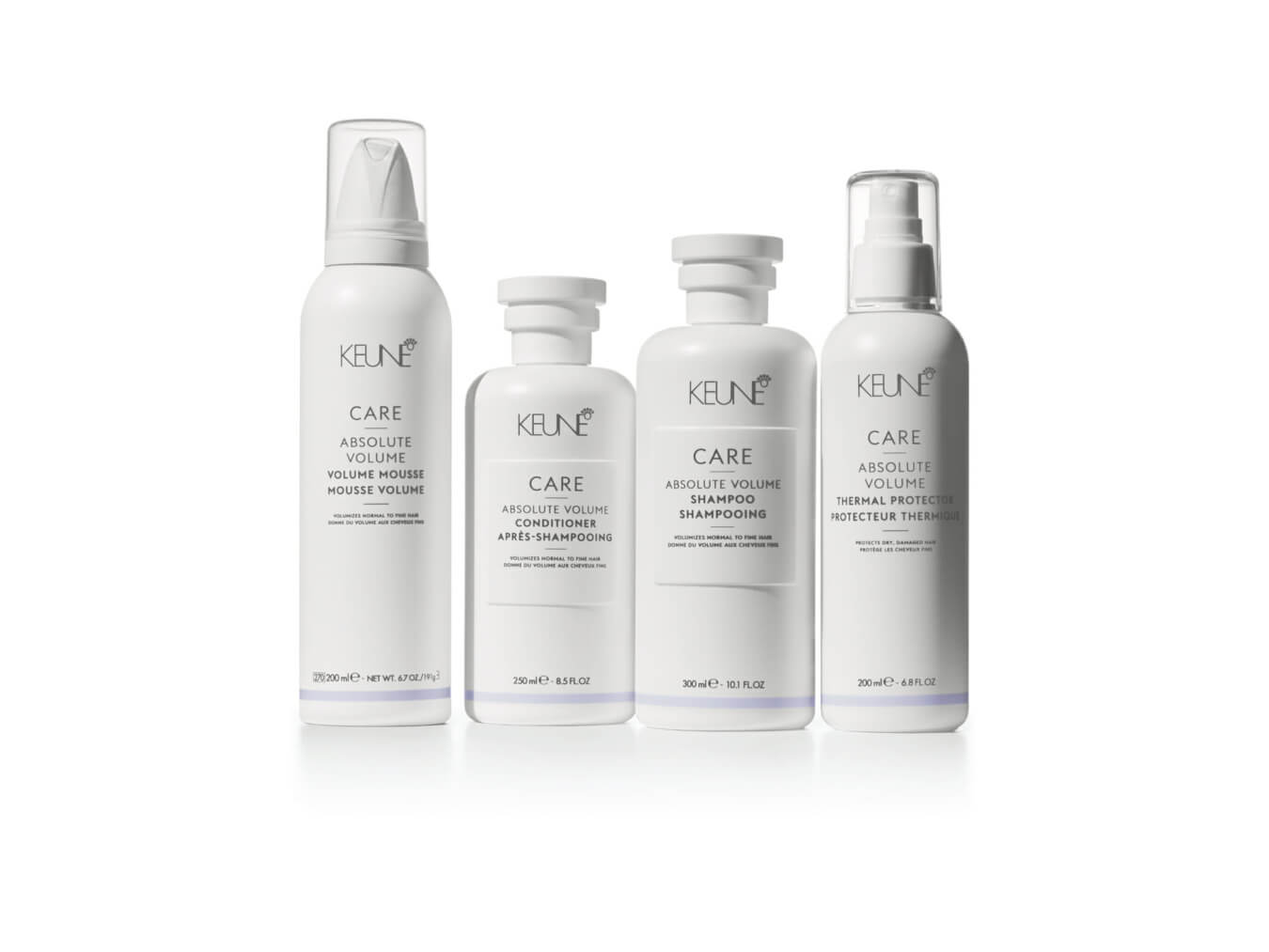 Verwenden Sie Keune Care Absolute Volume und Sie erhalten mehr Volumen in Ihrem Haar.