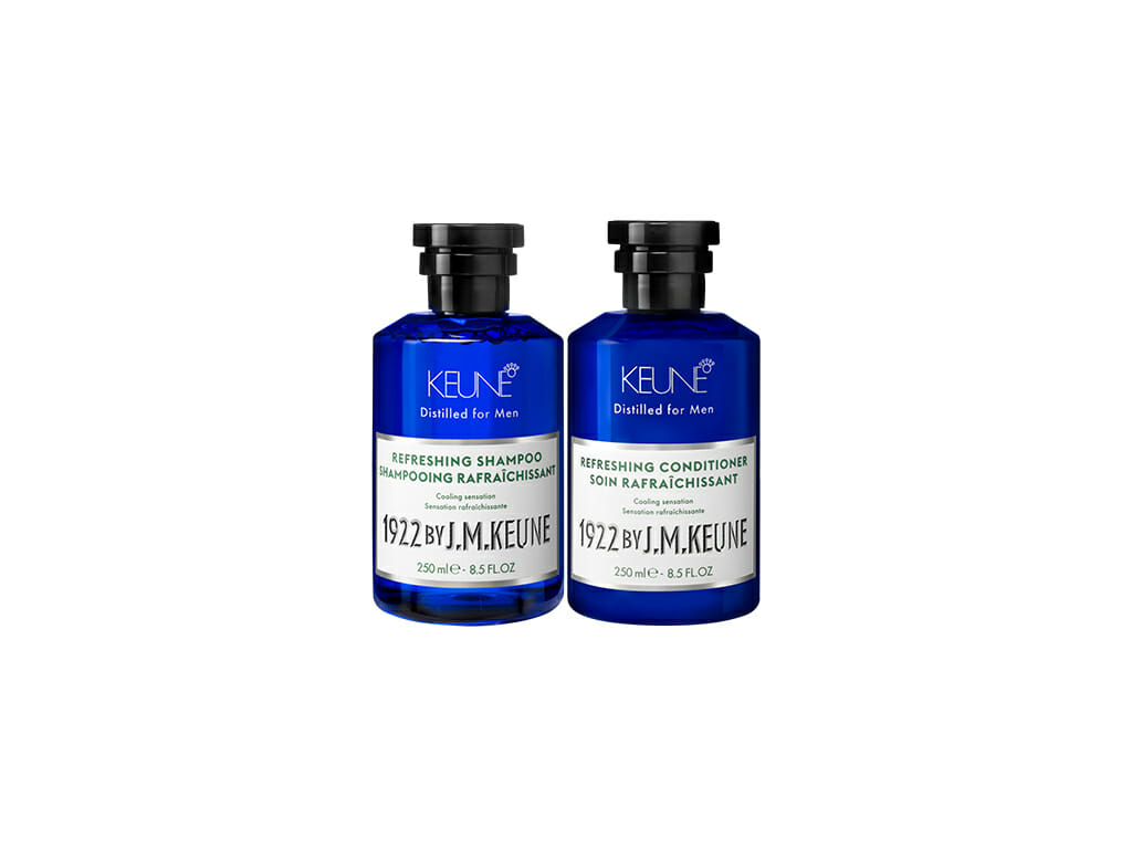 Keune Haarpflege für Männer umfasst Shampoos, Conditioner, Gel und Wachse.
