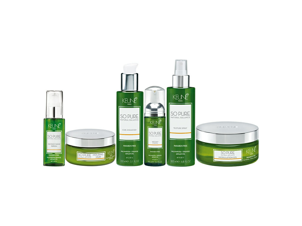 Kreieren Sie Ihre Traumfrisur mit So Pure Styling veganen Haarprodukten von Keune. Sehen Sie sich die Linie auf Hardy's Keuze an.